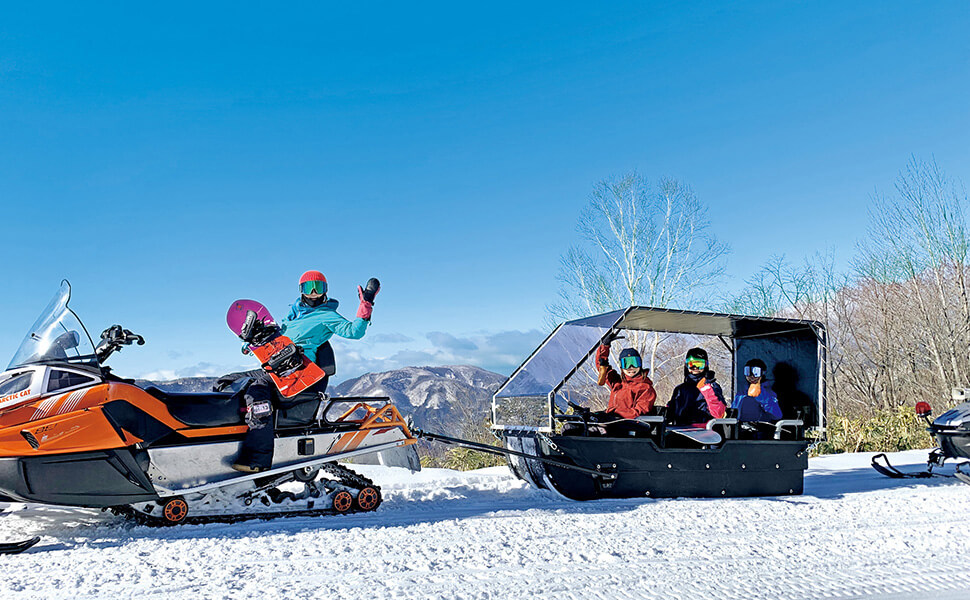 飛騨ほおのき平スキー場で乗れるスノータクシー