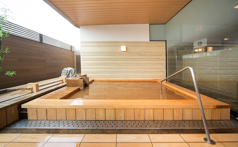 岐阜グランドホテルの長良川温泉の露天風呂