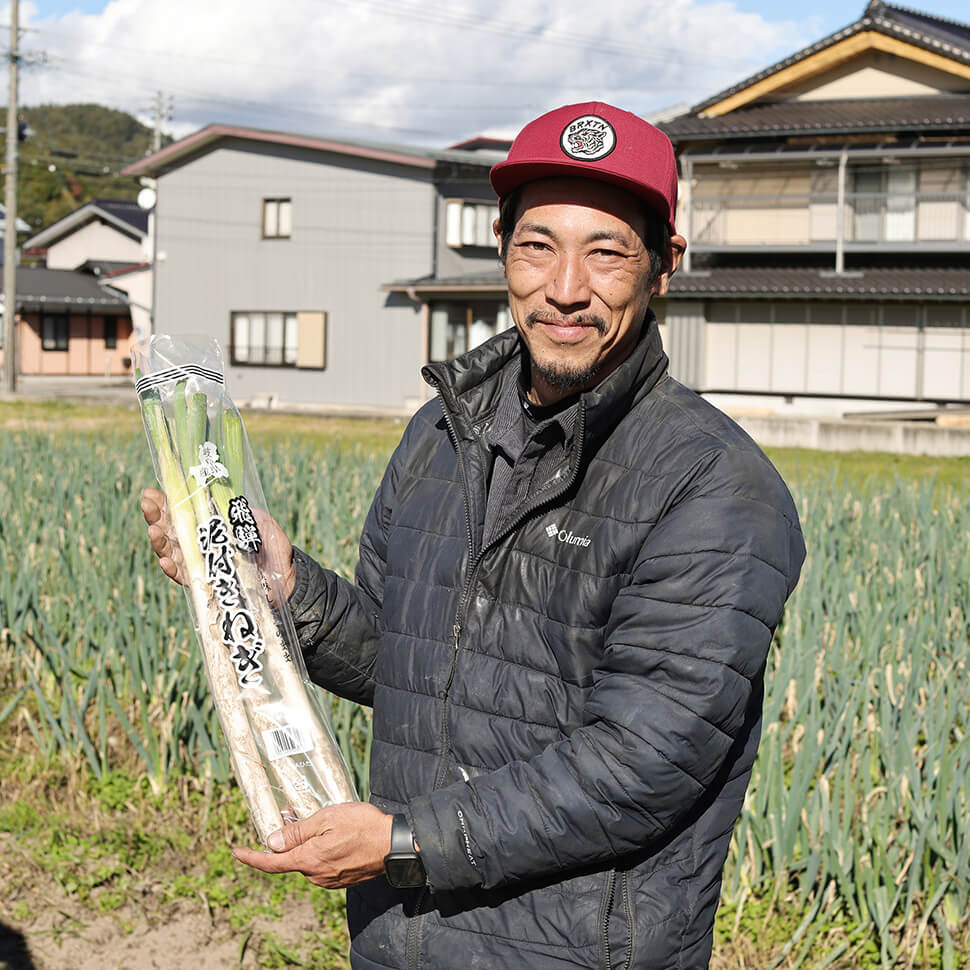 高山南蔬菜出荷組合特産部会の部会員下本 大吾さん（株式会社下本農園）