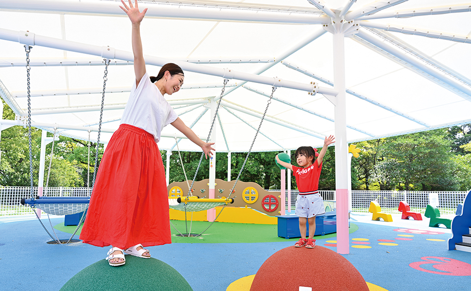 岐阜県こどもの国のアスレチック