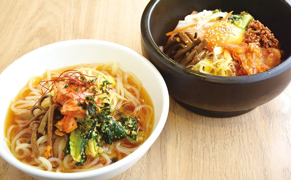 韓国冷麺& 石焼ビビンパランチ 1,408円