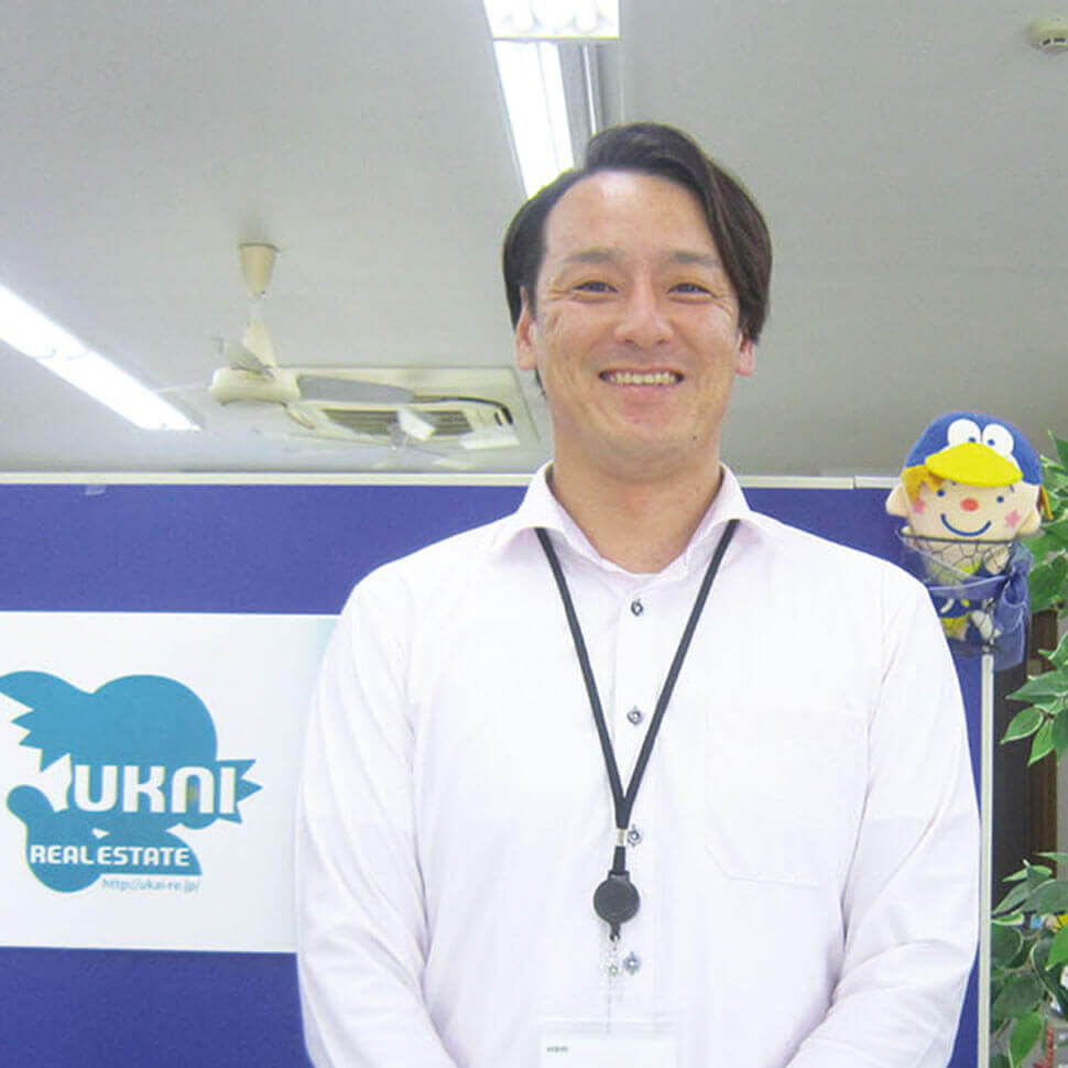 鵜飼不動産株式会社 本社長良店 営業原 大典さん(34歳)