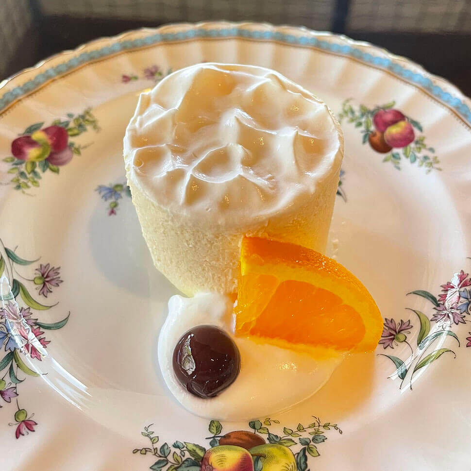 なめらかな舌触りのチーズケーキ